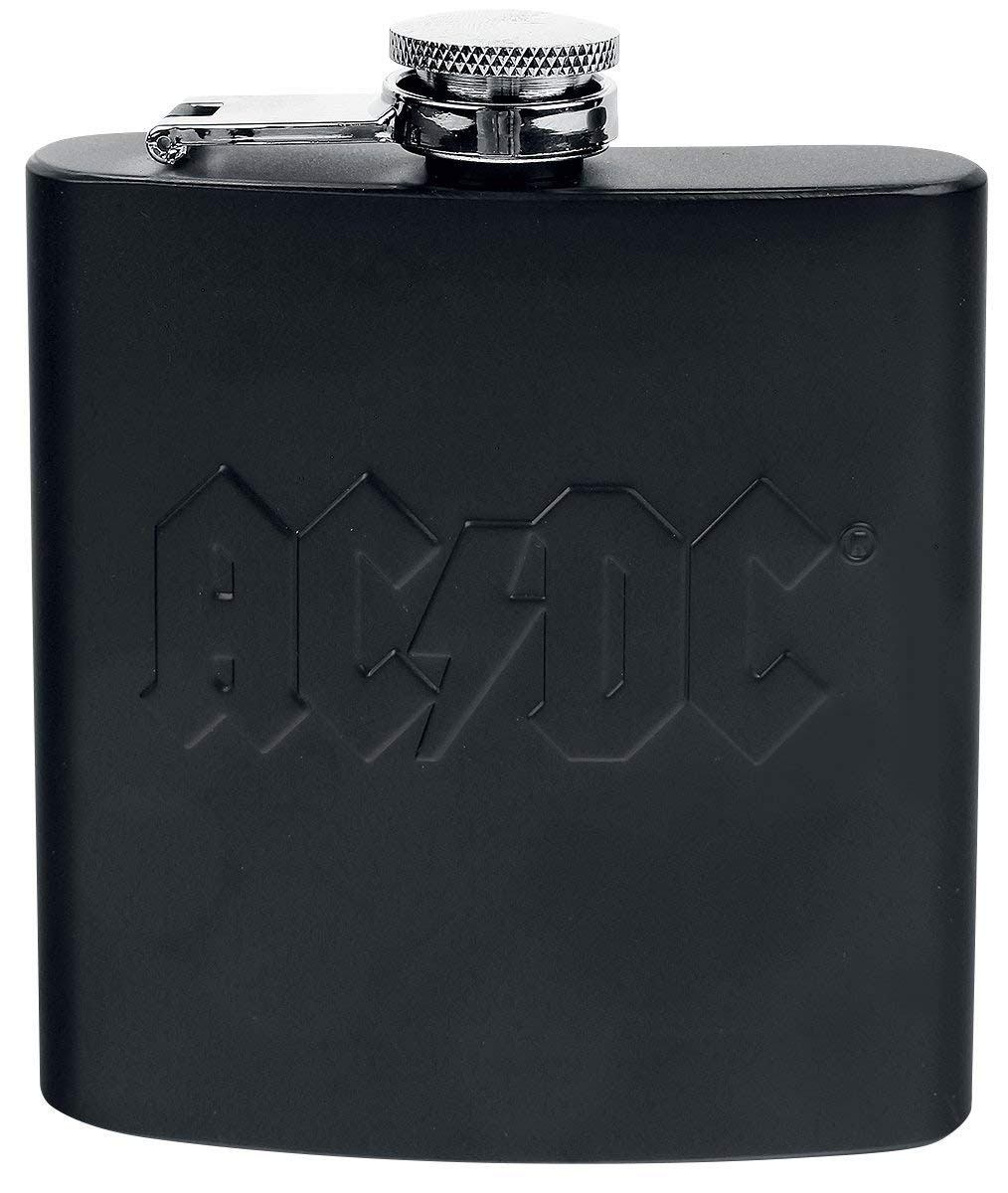 AC/DC Hip Flask Logo - The Celebrity Gift Company